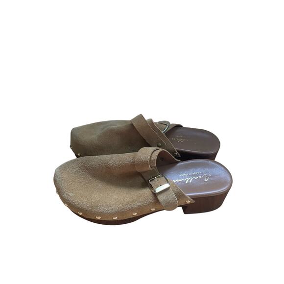 Avellini Tan Suede Clogs Size 37 - Picture 5 of 8